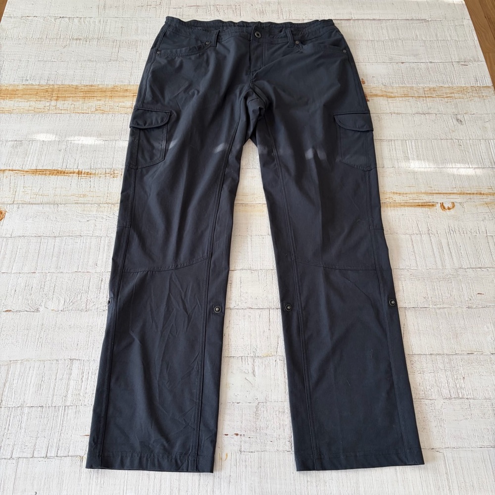 Kühl FreeFlex Roll-Up Pants size 12 Dark Grey Graphite‎ Outdoor Hiking